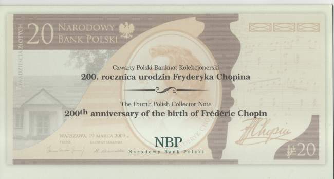 20 zloty 2009 Chopin